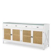 Natural Cane 4-Door Dresser Bahamas | Eichholtz Miami
