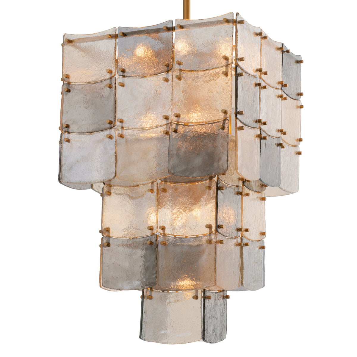 Glass Tiered Chandelier Laurent | Eichholtz Miami