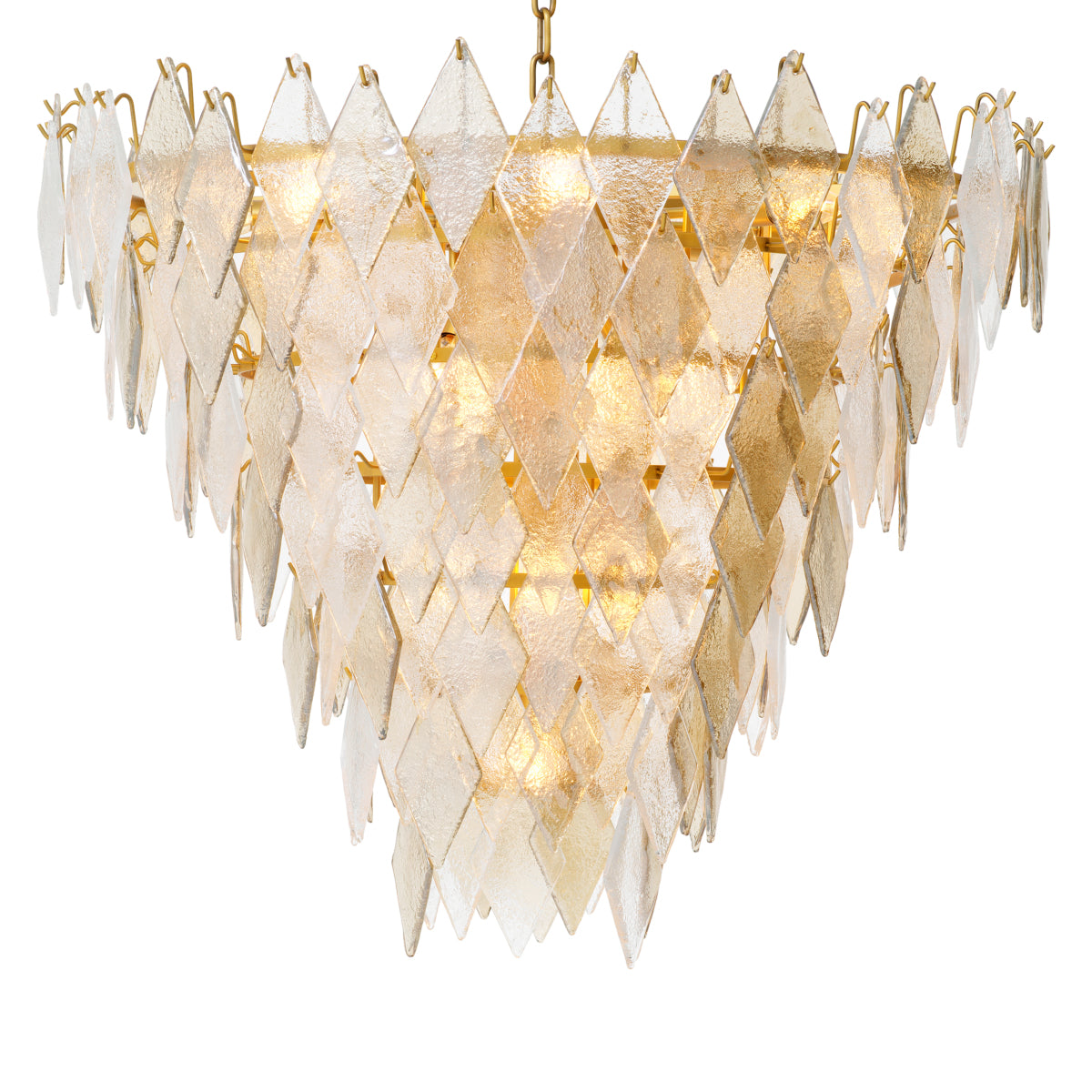Geometric Glass Chandelier Rhombus | Eichholtz Miami