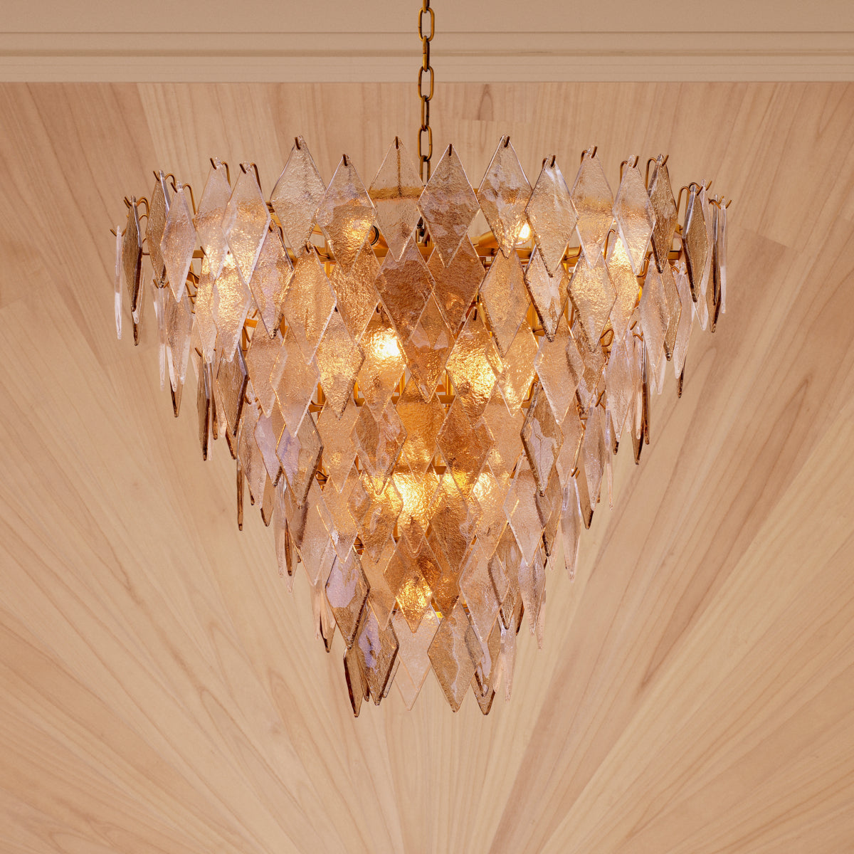 Geometric Glass Chandelier Rhombus | Eichholtz Miami