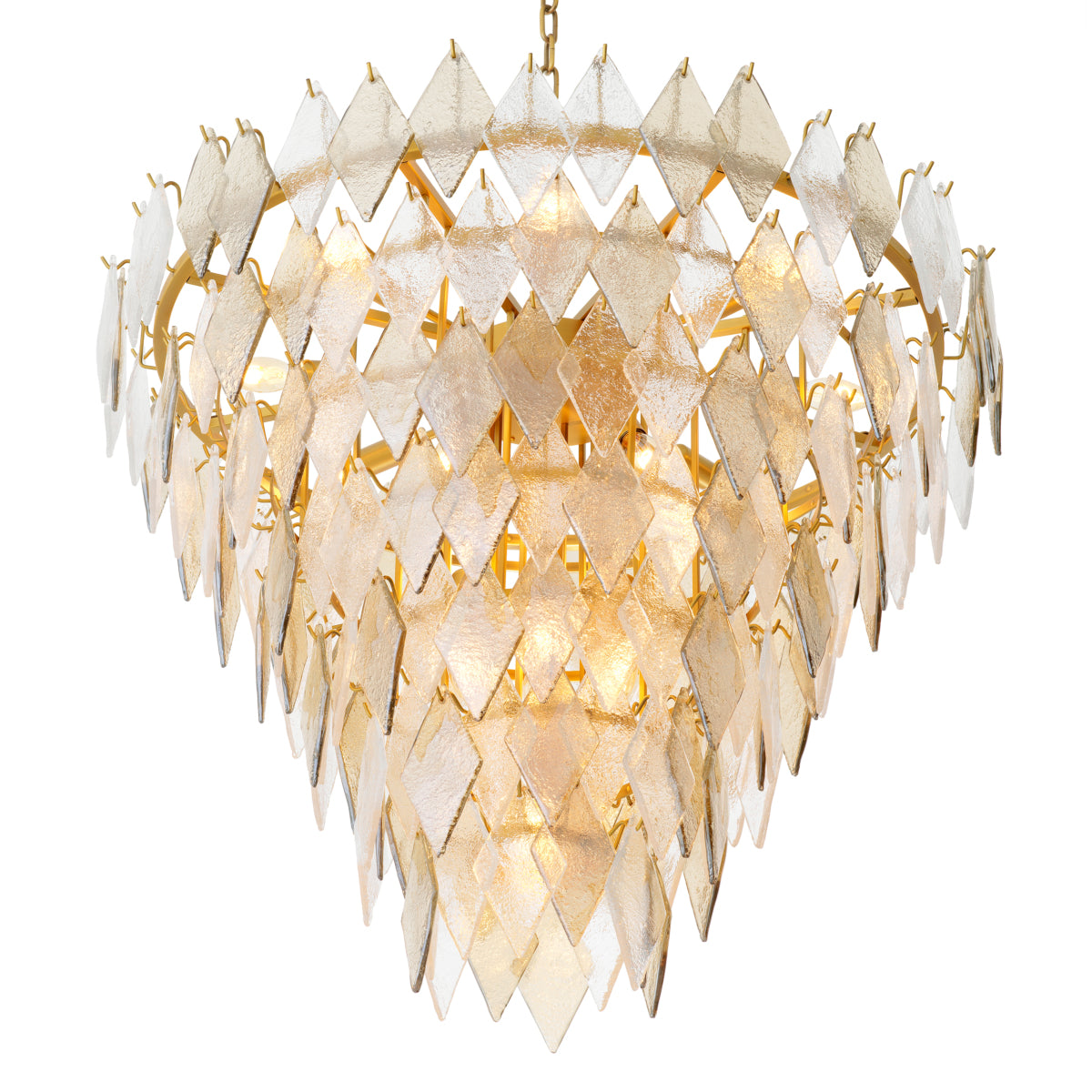 Geometric Glass Chandelier Rhombus | Eichholtz Miami