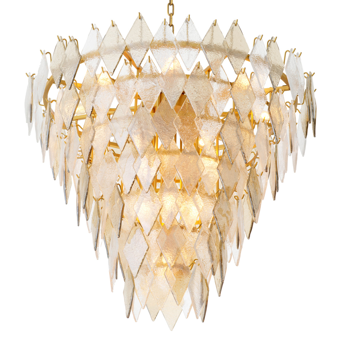 Geometric Glass Chandelier Rhombus | Eichholtz Miami