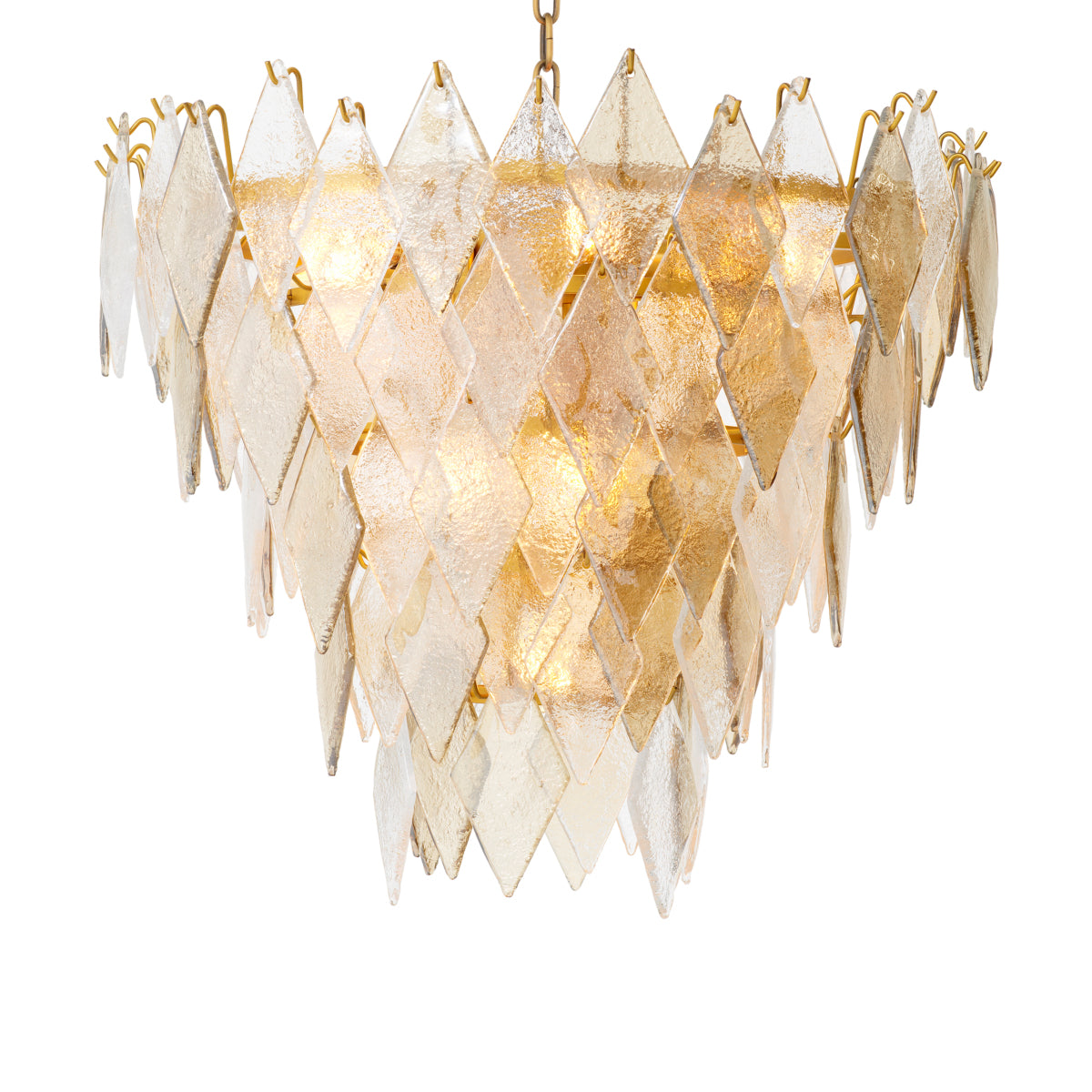 Geometric Glass Chandelier Rhombus | Eichholtz Miami