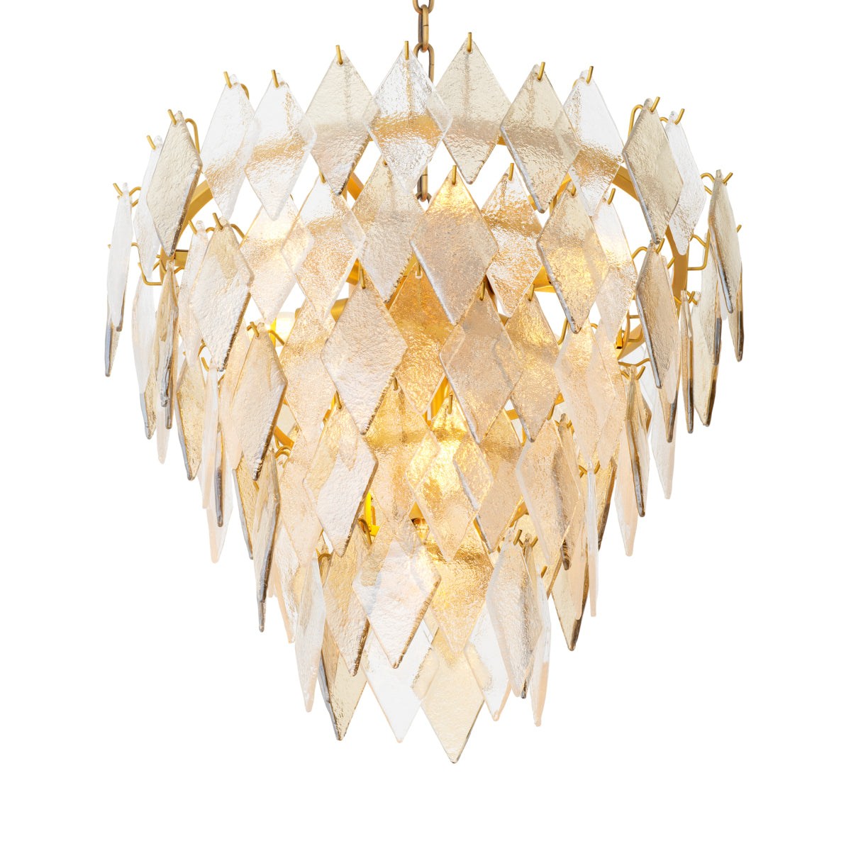 Geometric Glass Chandelier Rhombus | Eichholtz Miami