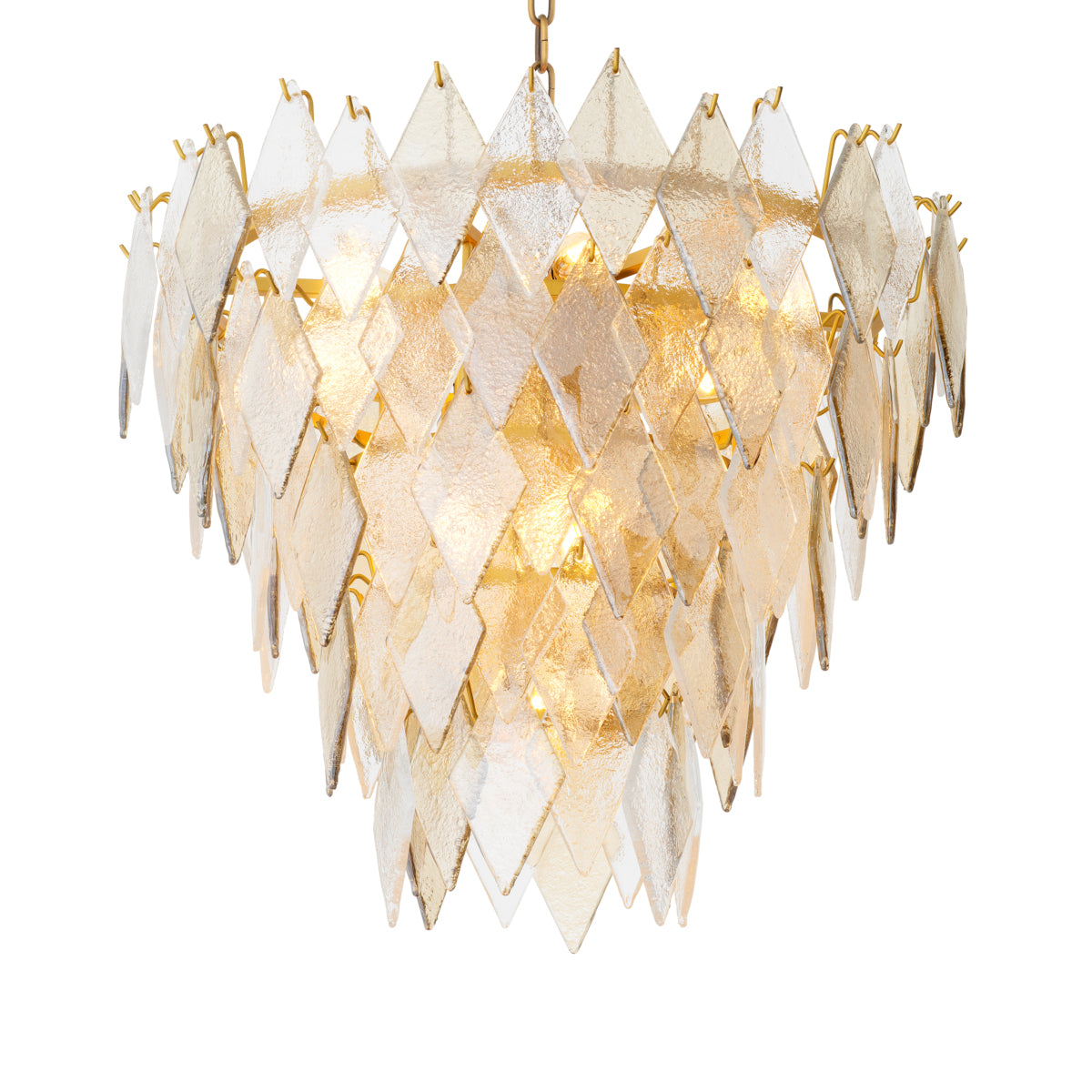 Geometric Glass Chandelier Rhombus | Eichholtz Miami
