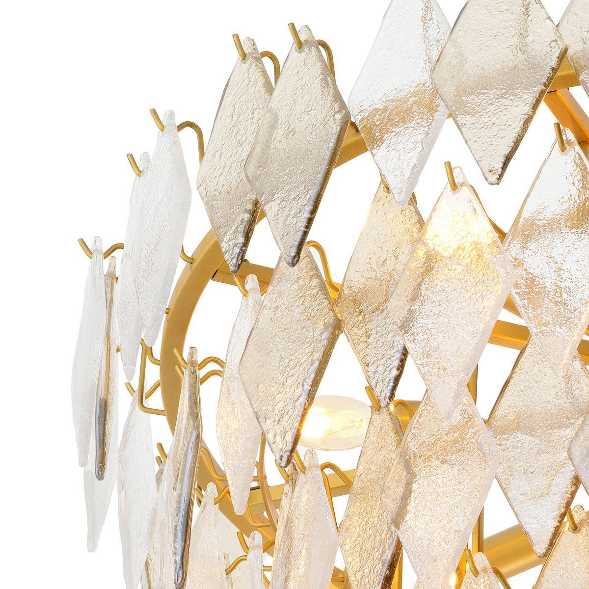 Geometric Glass Chandelier Rhombus | Eichholtz Miami