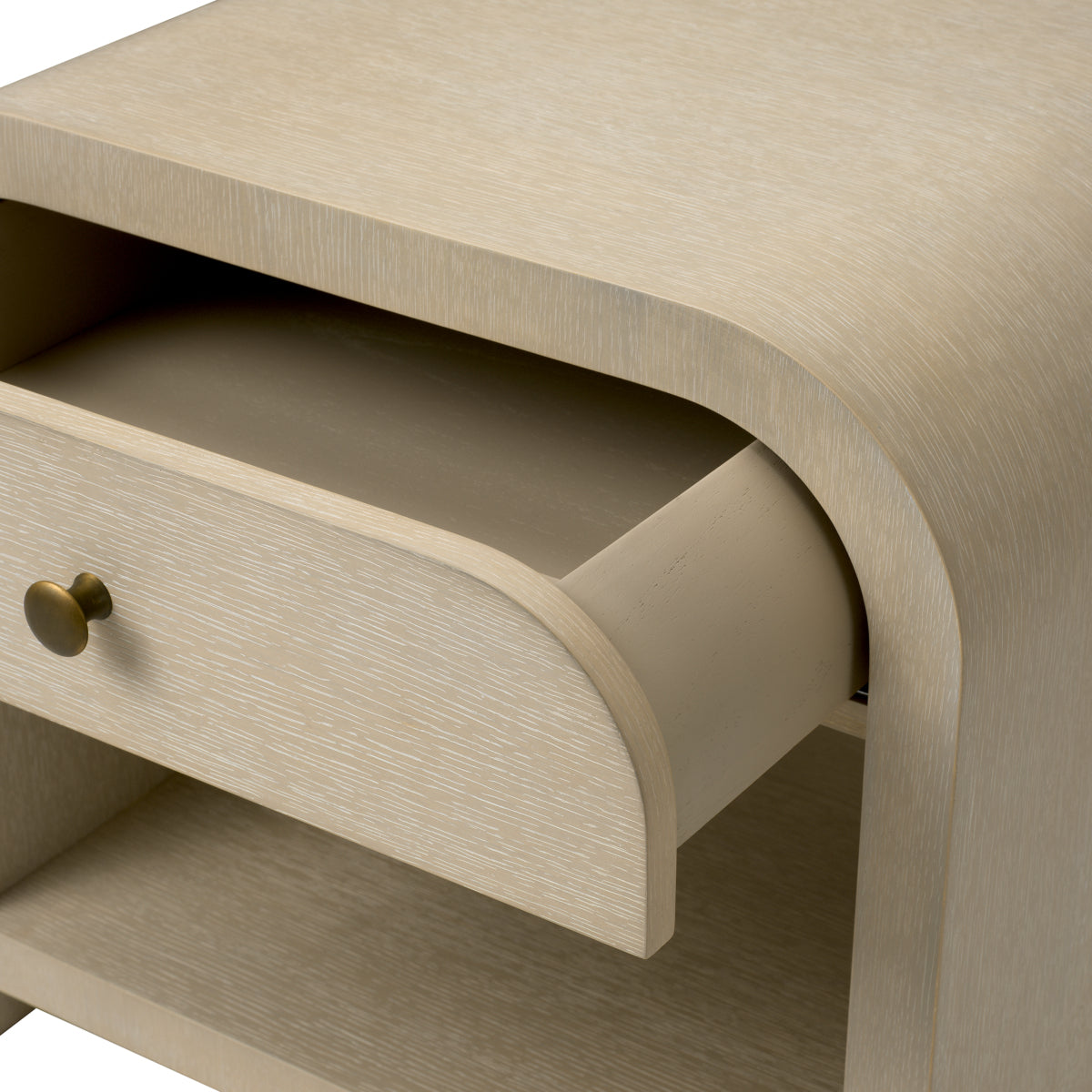 Oak Veneer Nightstand Rhodes | Eichholtz Miami