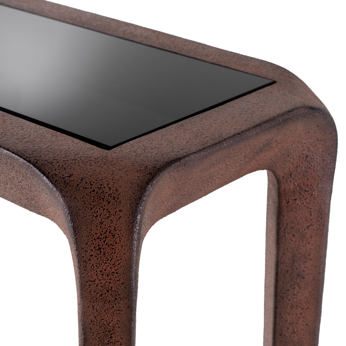 Oxidized Aluminum Console Table Quentin | Eichholtz Miami