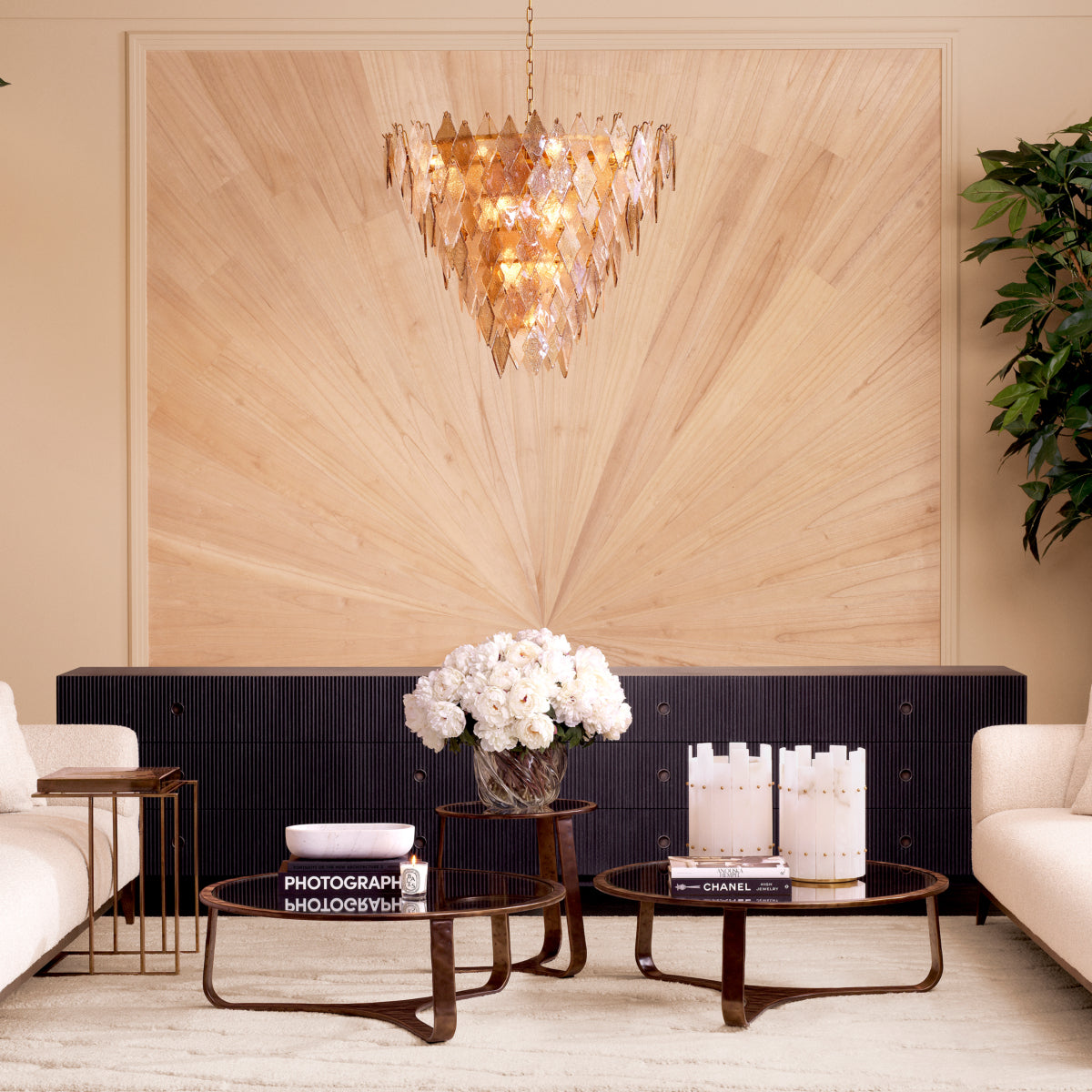 Ribbed Wood Drawer Chest Dimitrios | Eichholtz Miami