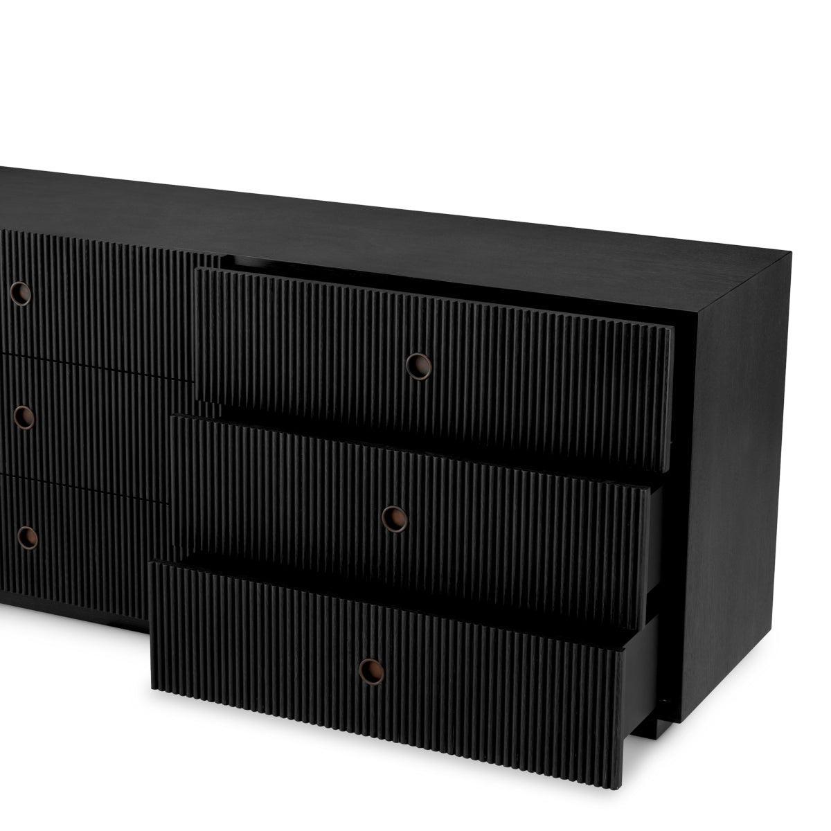 Ribbed Wood Drawer Chest Dimitrios | Eichholtz Miami