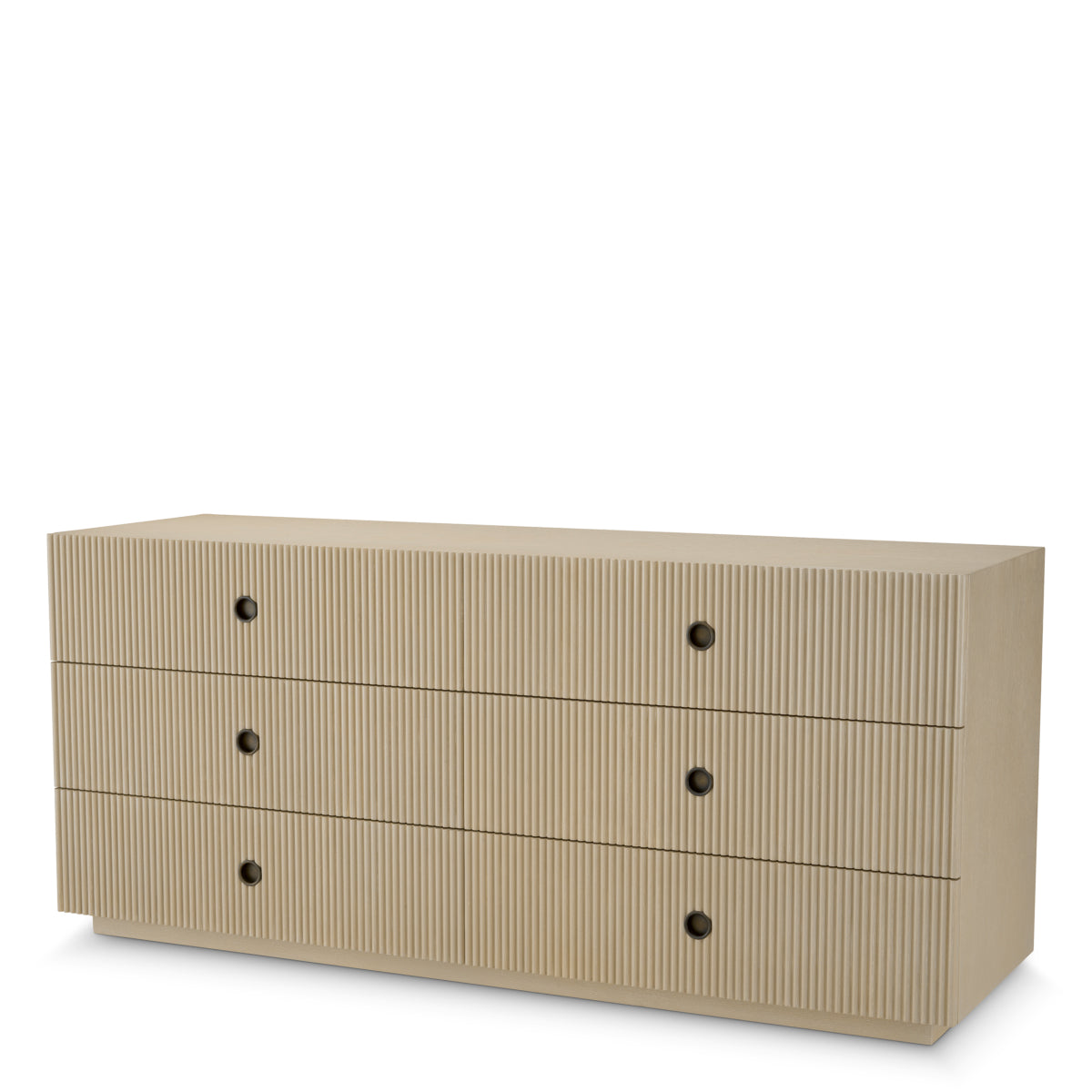 Ribbed Wood Drawer Chest Dimitrios | Eichholtz Miami