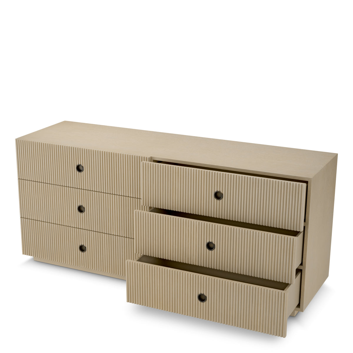 Ribbed Wood Drawer Chest Dimitrios | Eichholtz Miami
