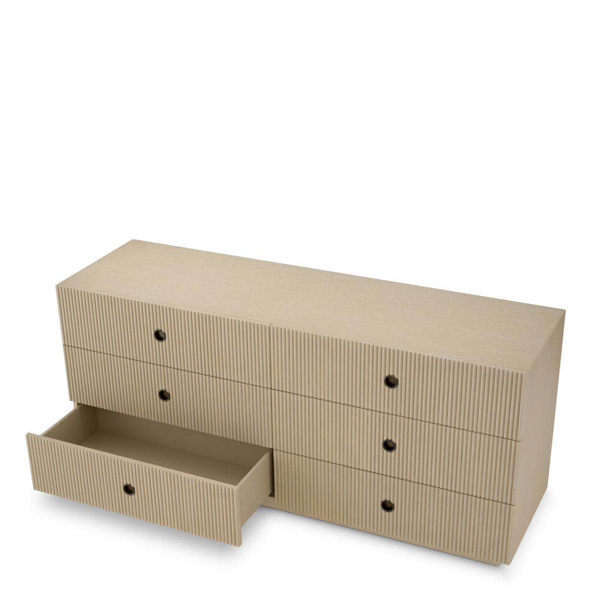 Ribbed Wood Drawer Chest Dimitrios | Eichholtz Miami