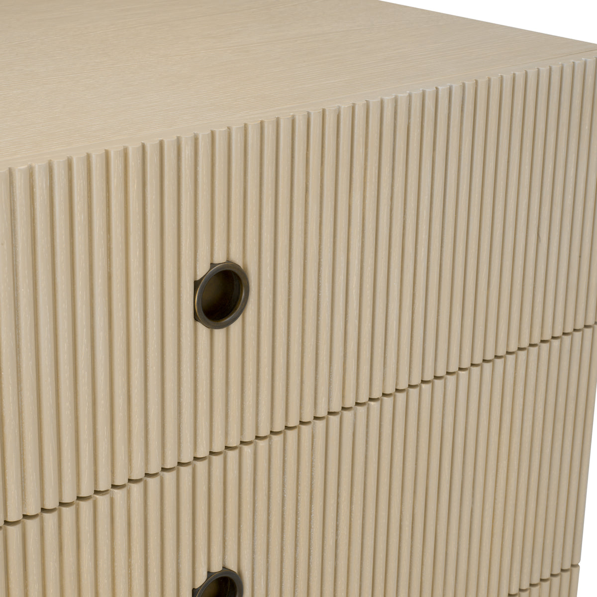 Ribbed Wood Drawer Chest Dimitrios | Eichholtz Miami
