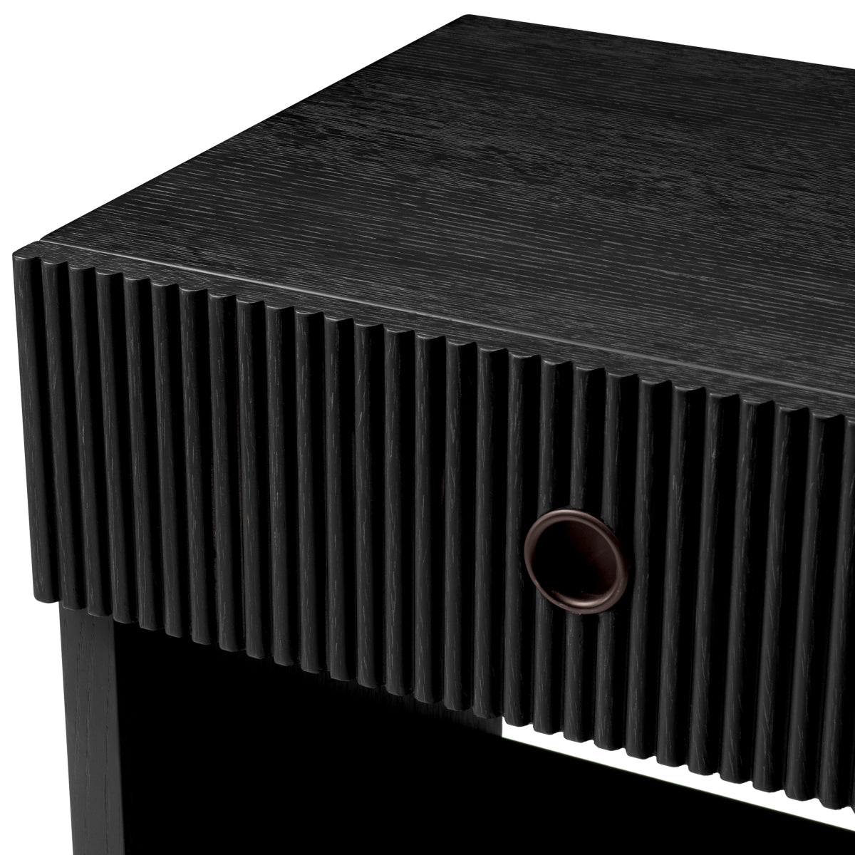 Ribbed Wood Nightstand Dimitrios | Eichholtz Miami