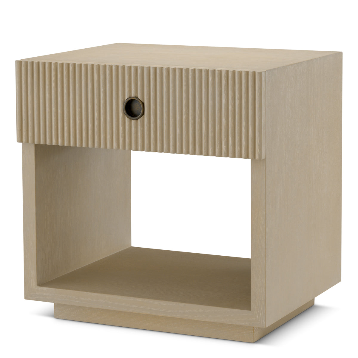 Ribbed Wood Nightstand Dimitrios | Eichholtz Miami