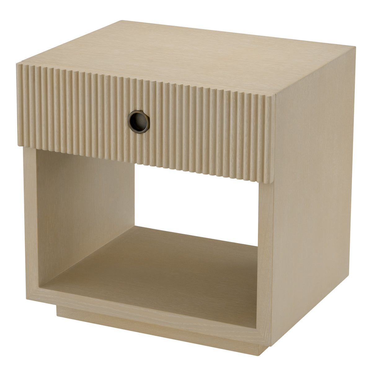 Ribbed Wood Nightstand Dimitrios | Eichholtz Miami