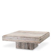 Square Travertine Coffee Table Sartoria | Eichholtz Miami