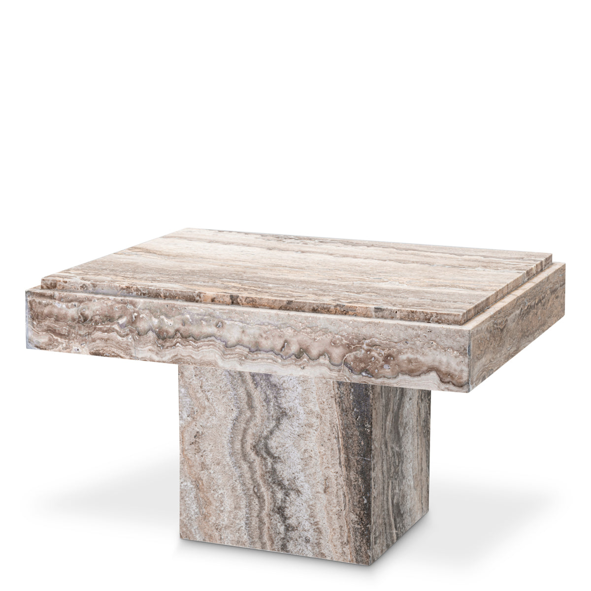 Travertine Side Table Sartoria | Eichholtz Miami
