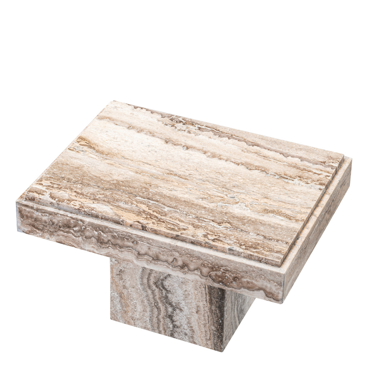 Travertine Side Table Sartoria | Eichholtz Miami