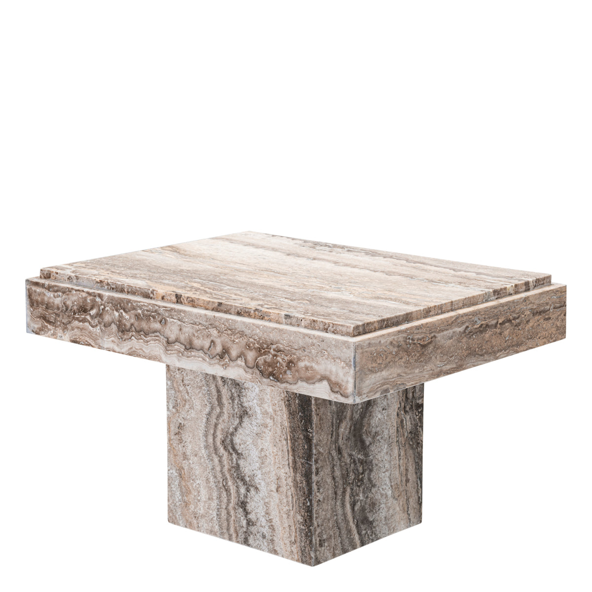 Travertine Side Table Sartoria | Eichholtz Miami