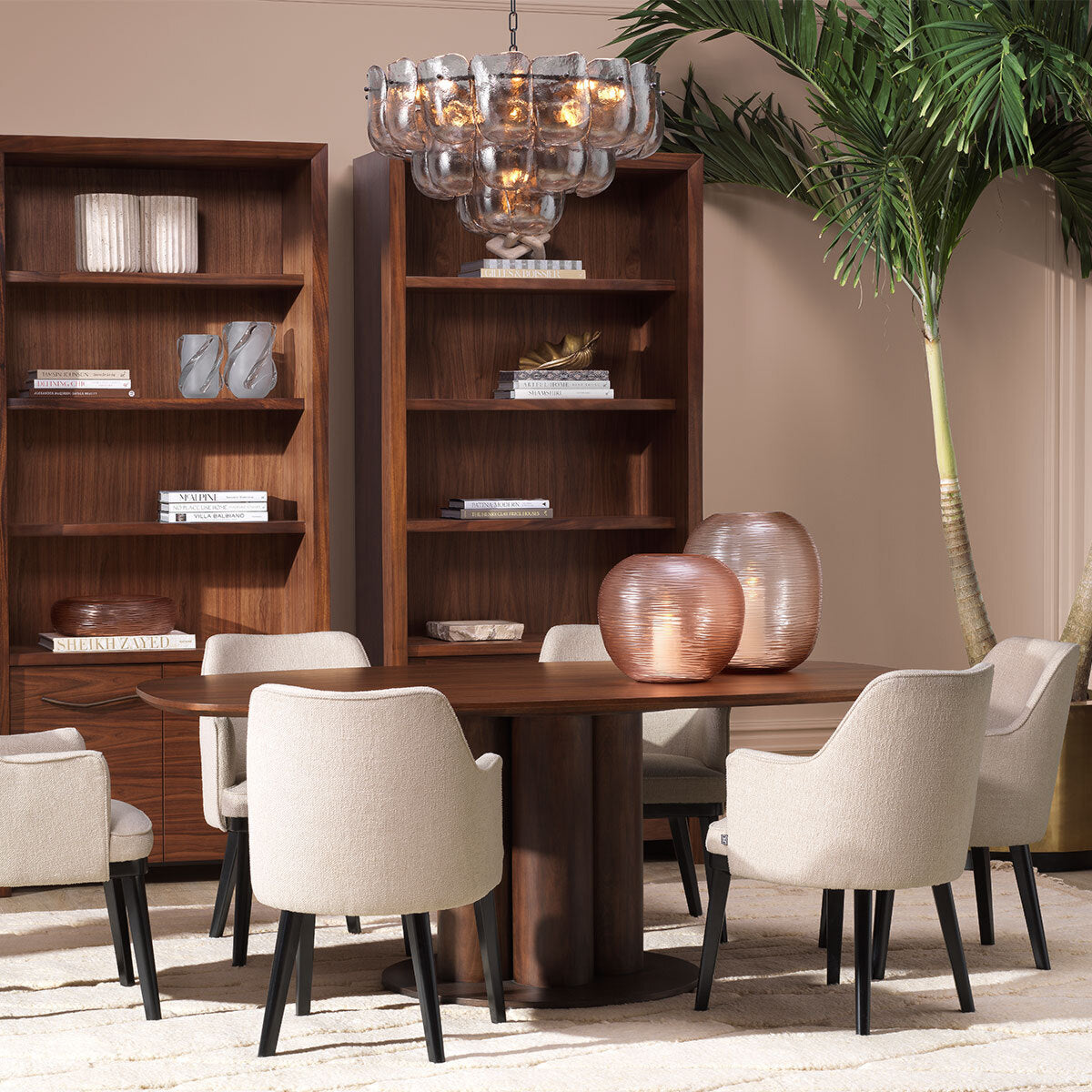 Peach Handblown Glass Vase Alessio | Eichholtz Miami