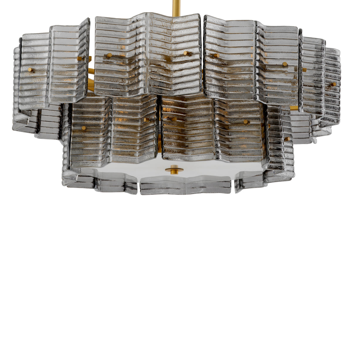 Ribbed Glass Chandelier Silvano | Eichholtz Miami