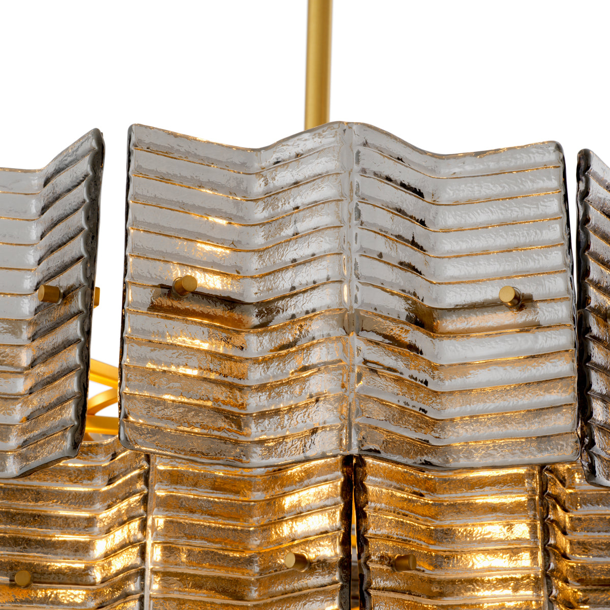 Ribbed Glass Chandelier Silvano | Eichholtz Miami