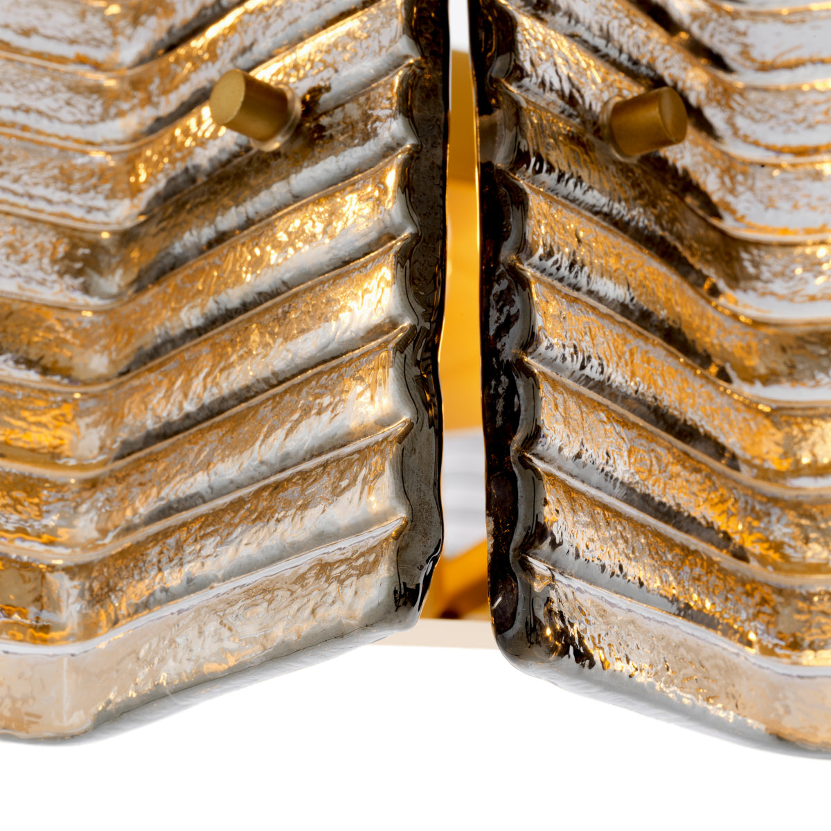 Ribbed Glass Chandelier Silvano | Eichholtz Miami