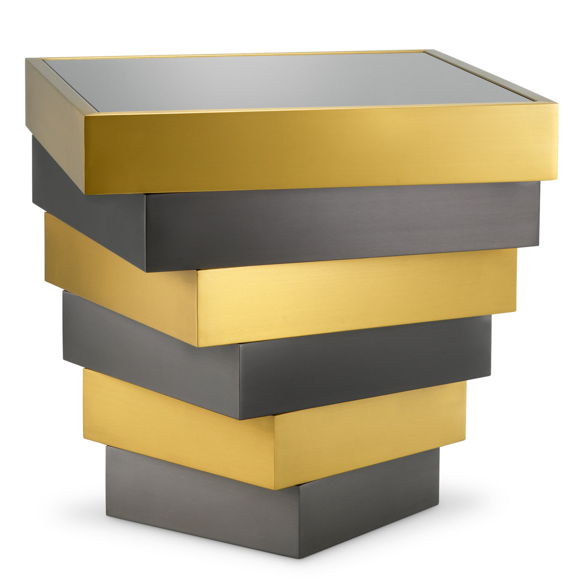 Smoke Glass Side Table Zamora | Eichholtz Miami