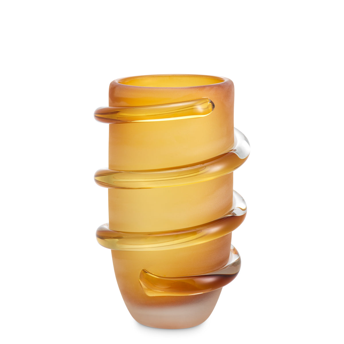 Yellow Glass Vase Eliano | Eichholtz Miami