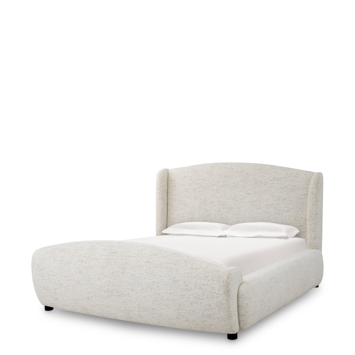 Off-White Upholstered Bed Frame Mellory | Eichholtz Miami