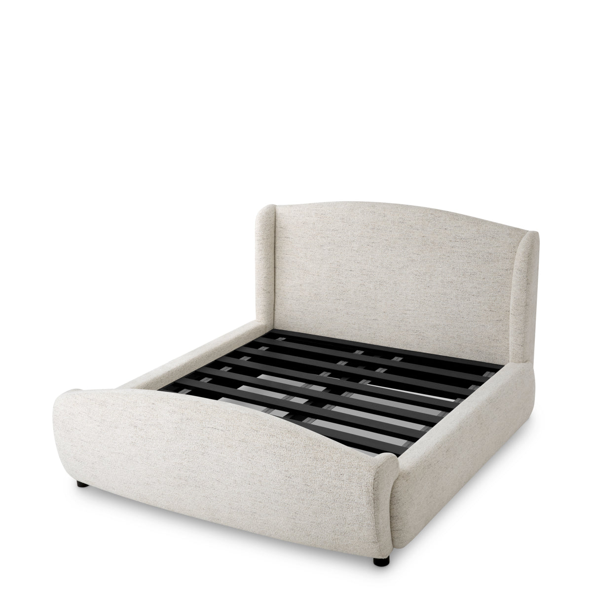 Off-White Upholstered Bed Frame Mellory | Eichholtz Miami