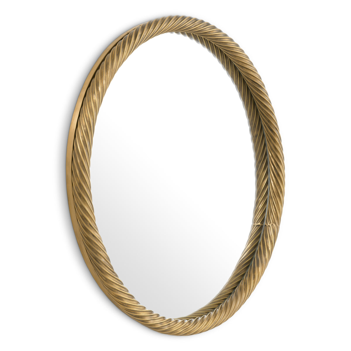 Vintage Brass Mirror Salvi | Eichholtz Miami