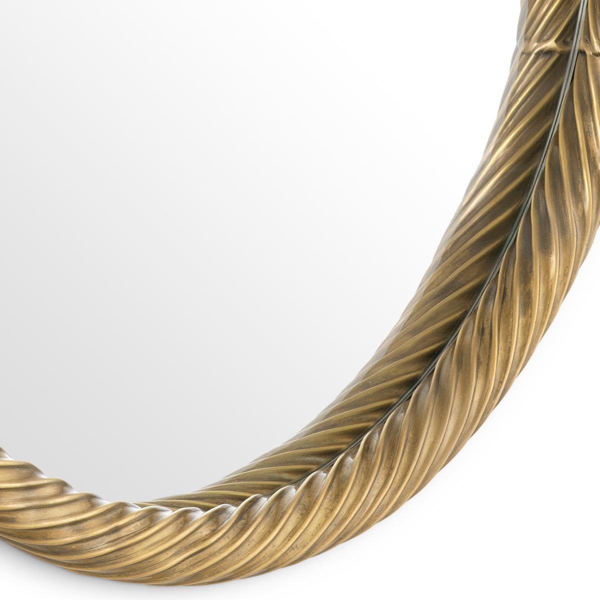 Vintage Brass Mirror Salvi | Eichholtz Miami