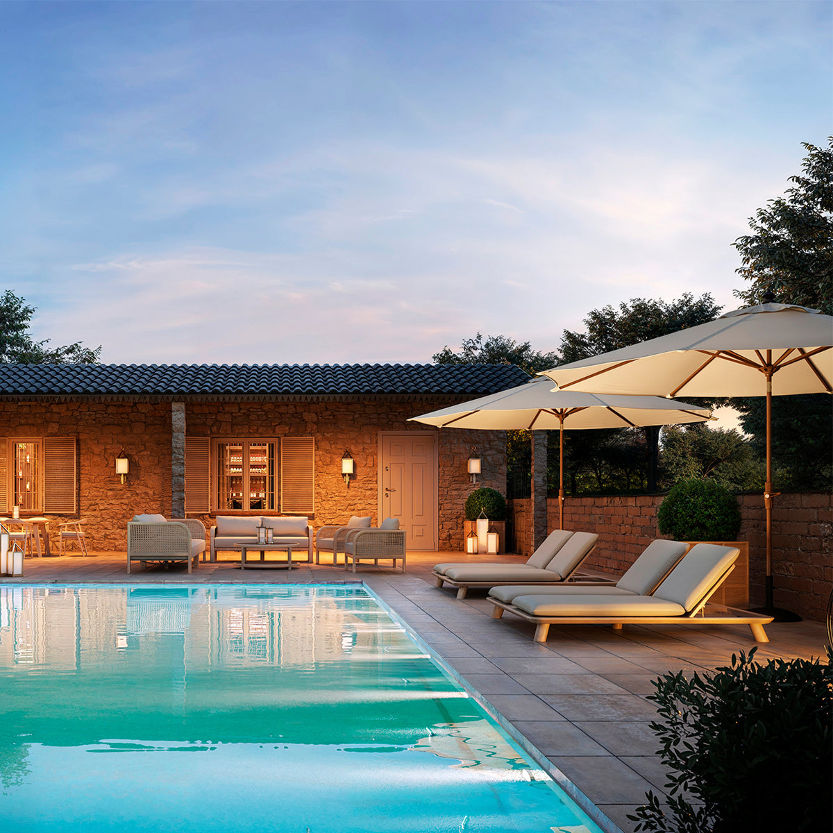 Teak Outdoor Daybed Weston | Eichholtz Miami