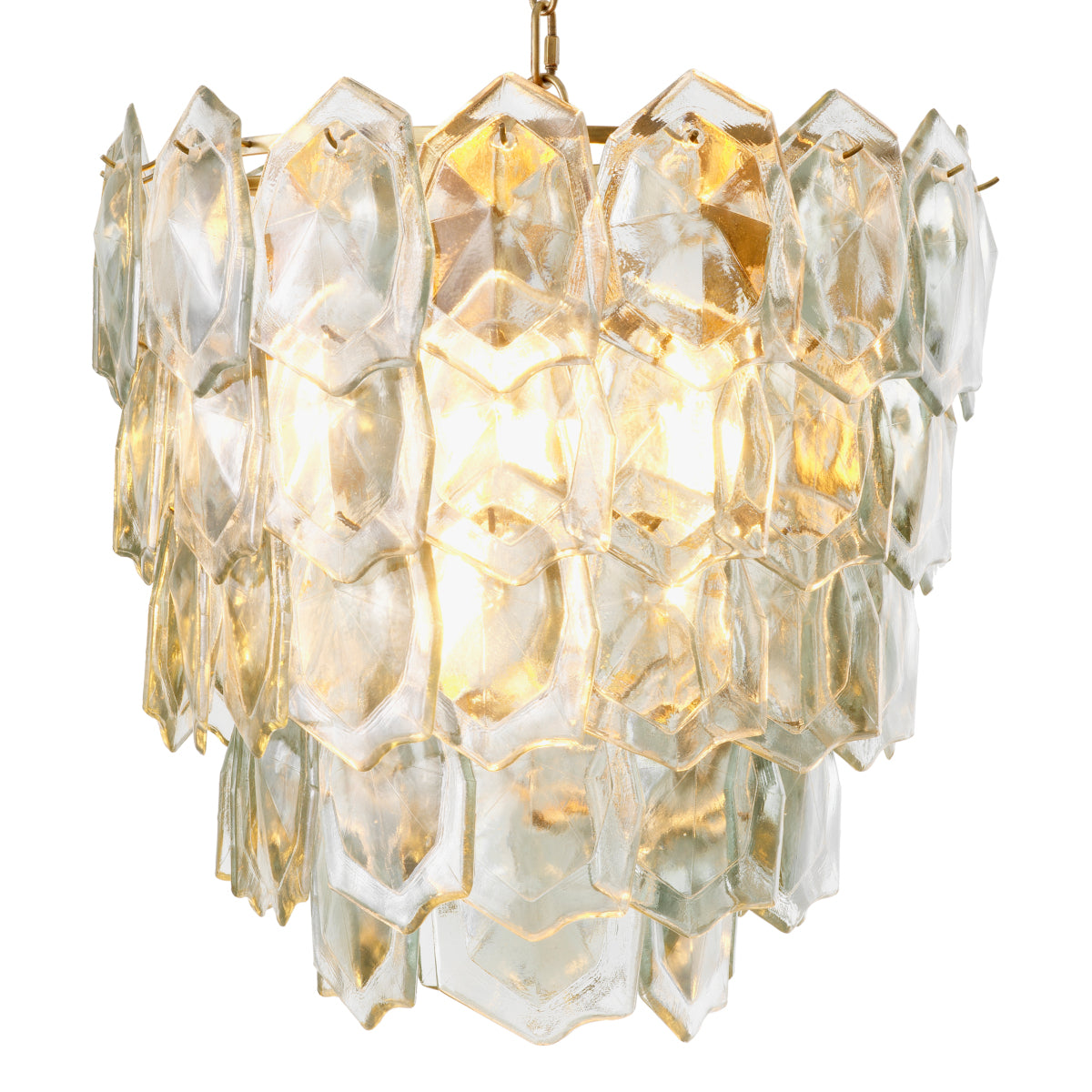 Layered Glass Chandelier Elias | Eichholtz Miami