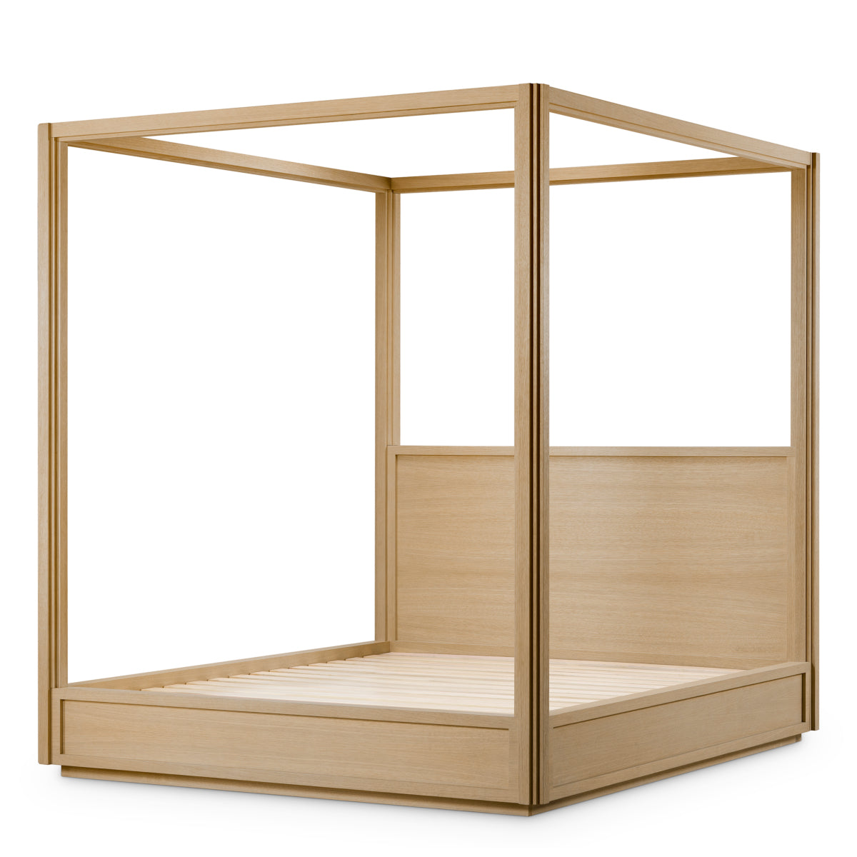 Oak Canopy King Bed Tribeca | Eichholtz Miami