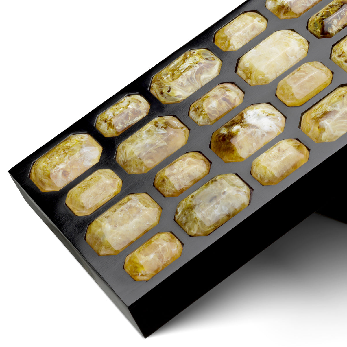 Black Faux Amber Box Lucida | Eichholtz Miami