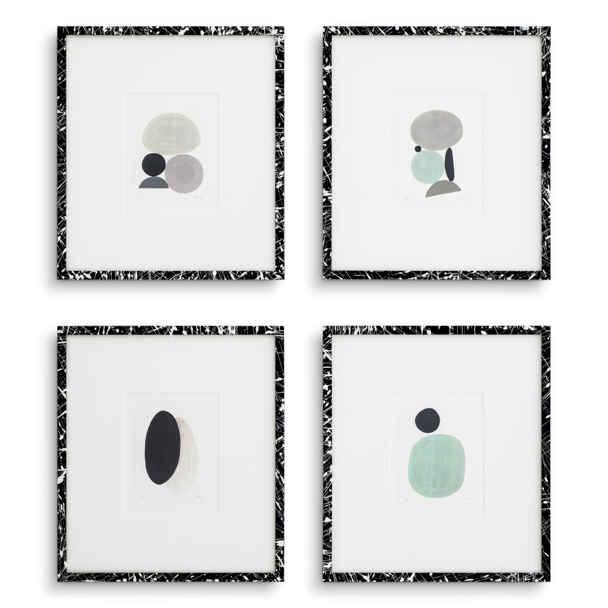 Abstract Minimalist Artwork Set (4) Prints | Eichholtz Miami