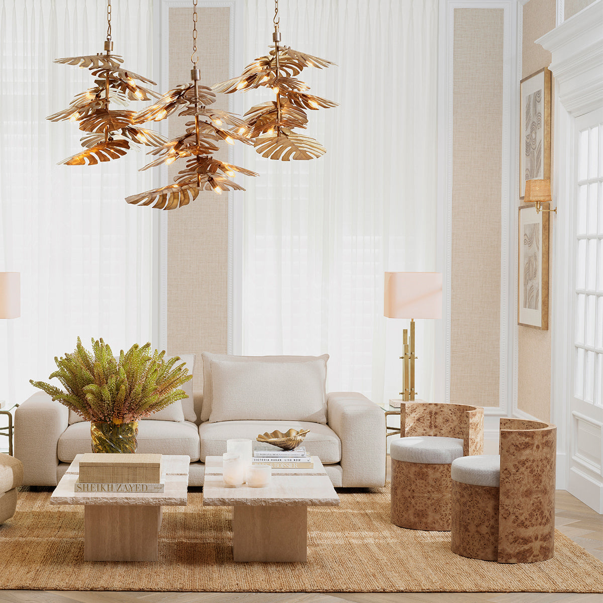 Light Brown Burl Chair Arcadia | Eichholtz Miami