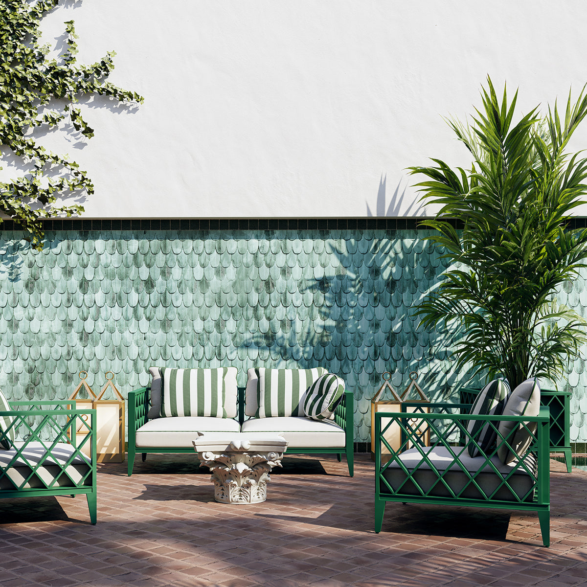 Metal Outdoor Armchair Ocean Club | Eichholtz Miami