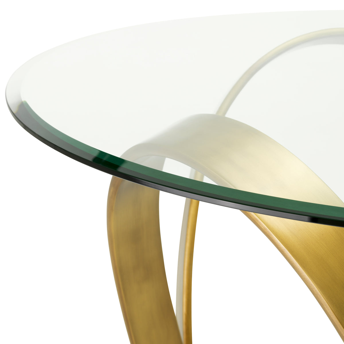 Sculptural Brass Dining Table Soquel | Eichholtz Miami 