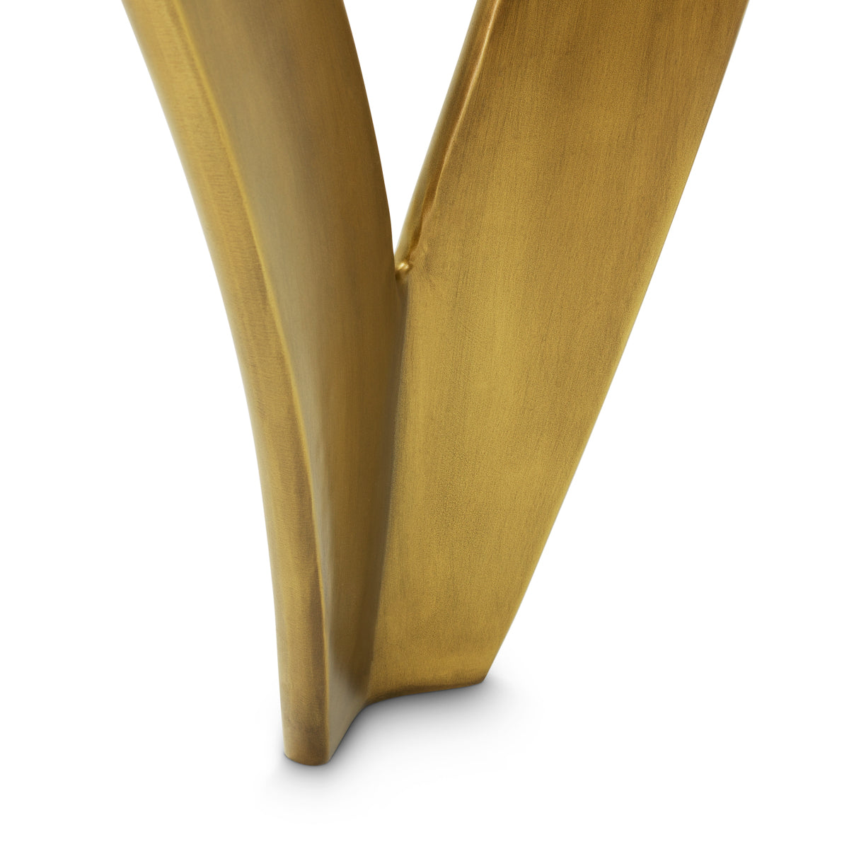 Sculptural Brass Dining Table Soquel | Eichholtz Miami 
