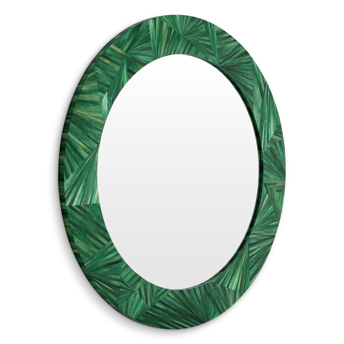 Alexander Cassara Round Straw Mirror Cassara | Eichholtz Miami