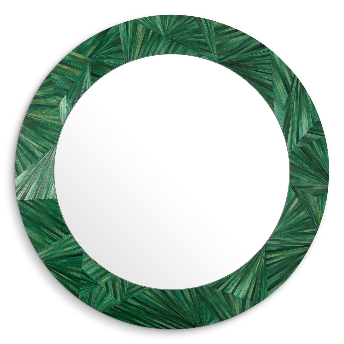 Round Straw Mirror Cassara | Eichholtz Miami