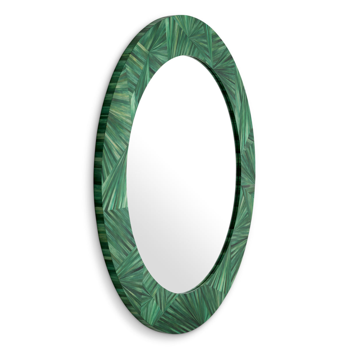 Round Straw Mirror Cassara | Eichholtz Miami