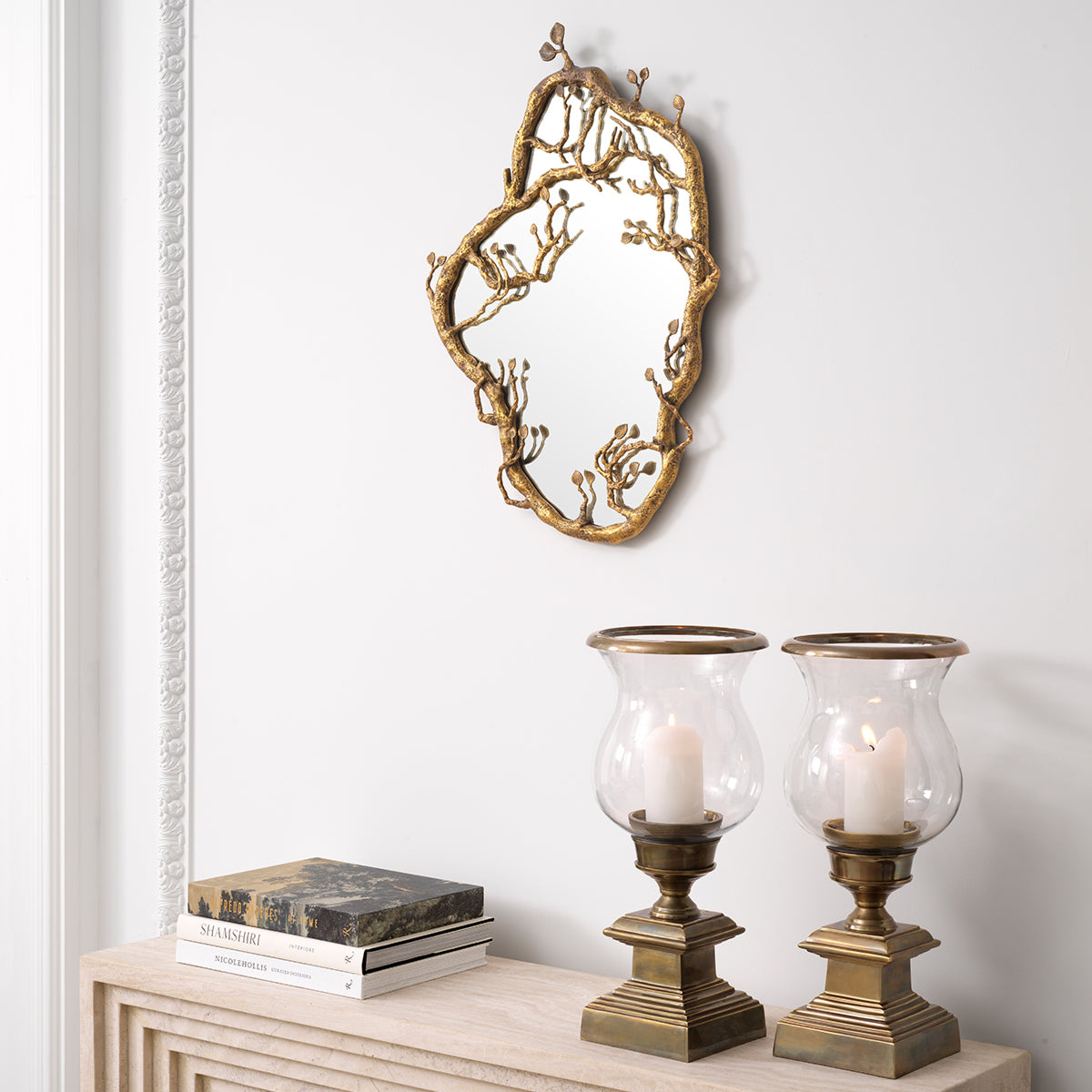 Brass Framed Wall Mirror Fiora | Eichholtz Miami