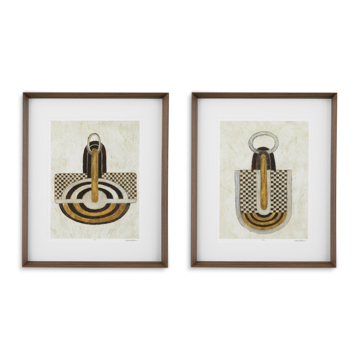 Abstract Art Prints Set (2) Objet d'Art | Eichholtz Miami