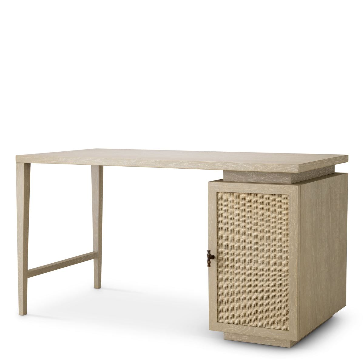 Rattan Door Wooden Desk Borchard | Eichholtz Miami